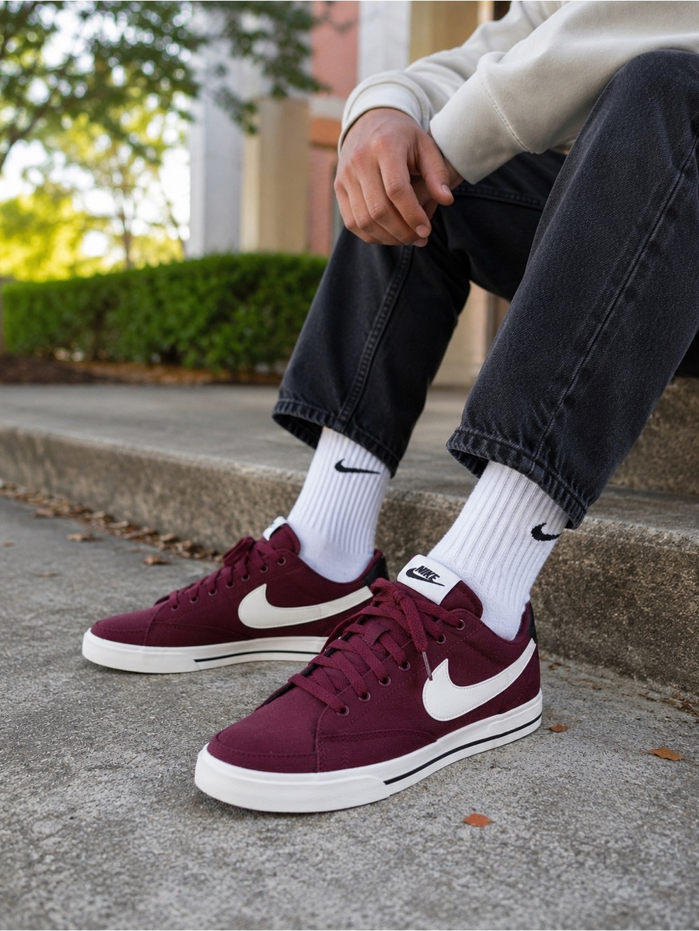 Nike Court Legacy CNVS Sneakers Men’s 8 / Womens 9.5(10) Dark Beetroot